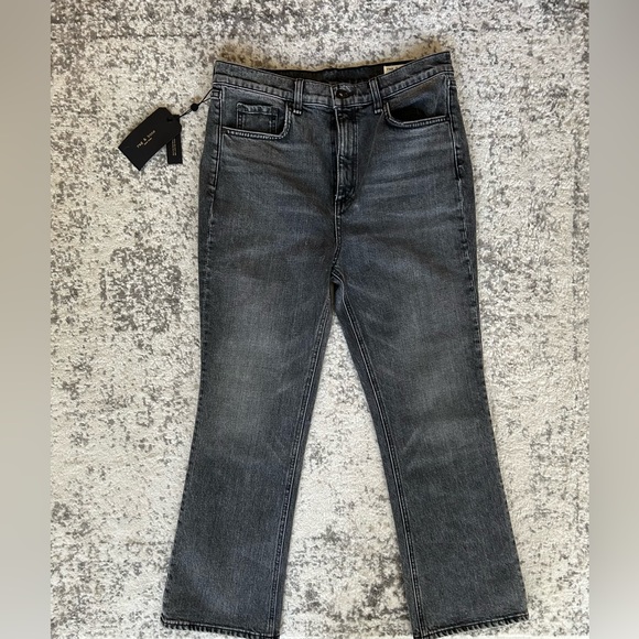 Rag & Bone NWT black / grey straight leg jeans - Picture 1 of 14